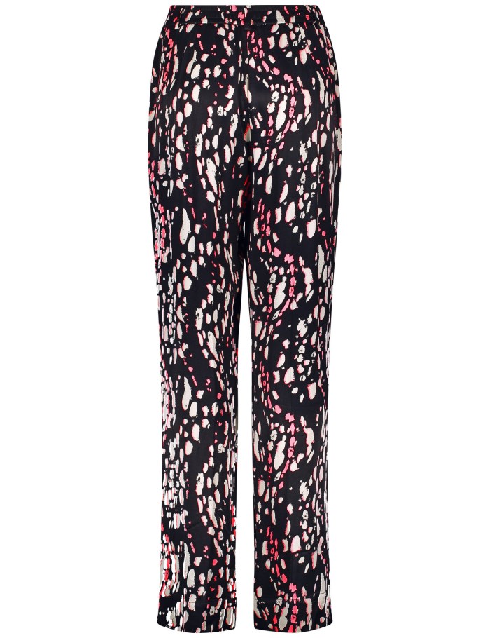 TAIFU Fine palazzo trousers with a wide leg Bukser Rosa | TAAT9221