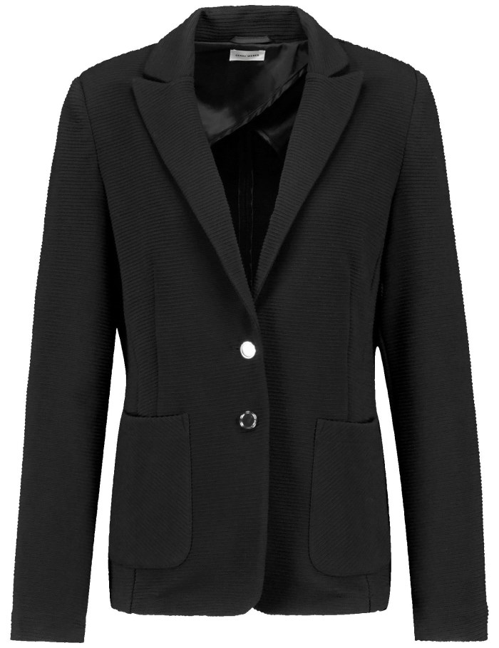 Gerry Weber Fitted blazer Blazere Svarte | JKGJ4635