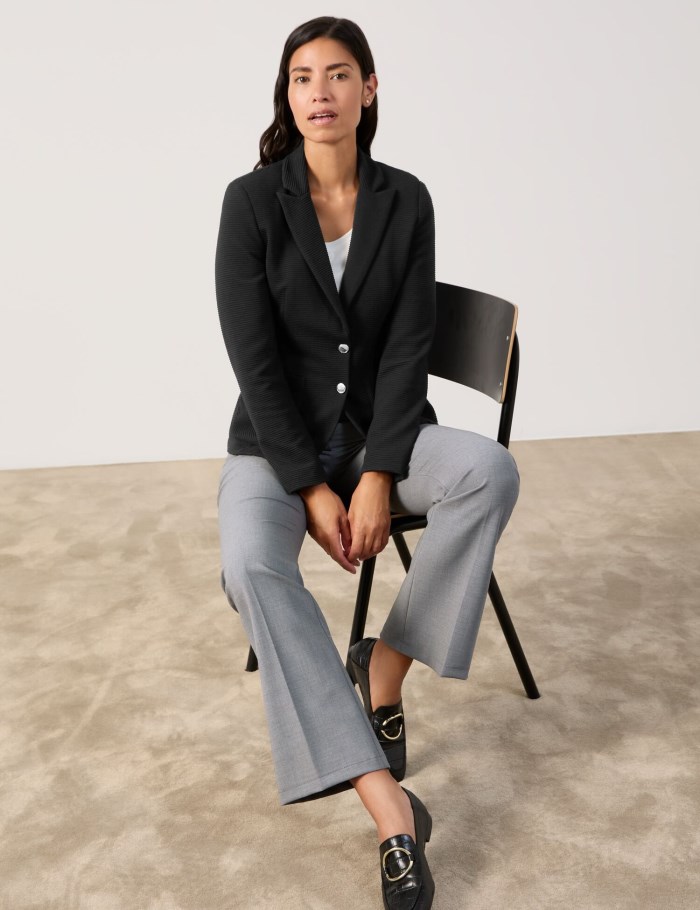 Gerry Weber Fitted blazer Blazere Svarte | JKGJ4635