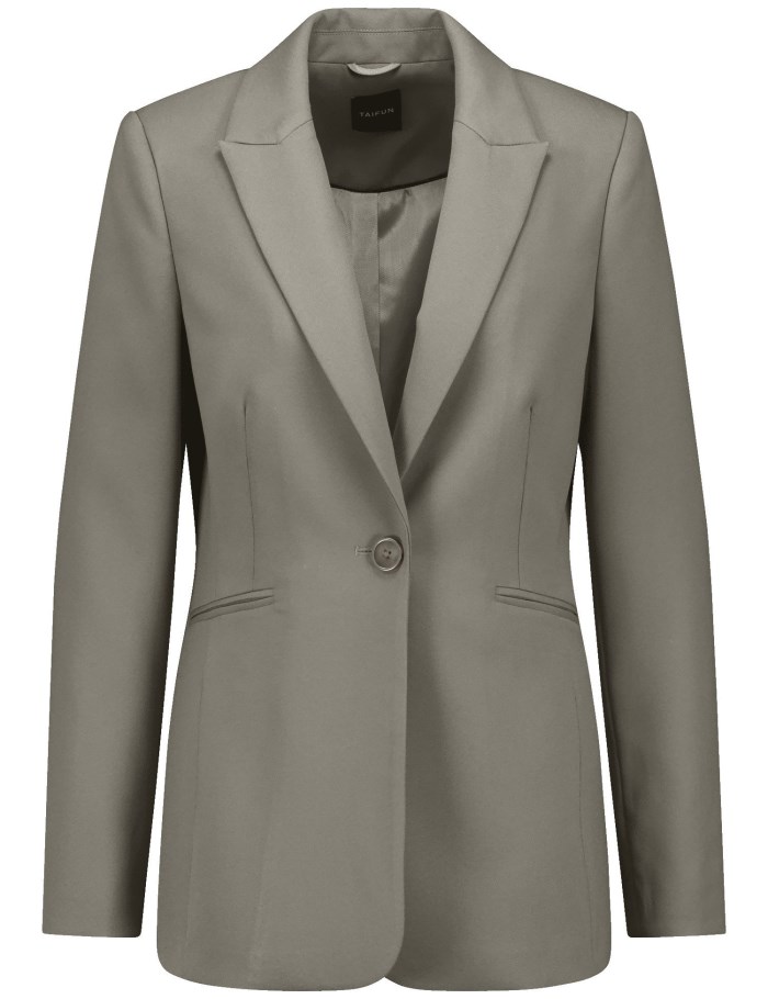 TAIFU Fitted blazer made of elegant fabric Blazere Brune | JSCA9345