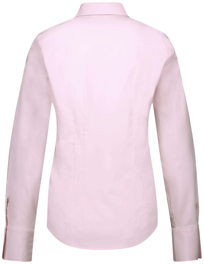 TAIFU Fitted shirt blouse in a cotton blend Bluse Rosa | JGBX1570