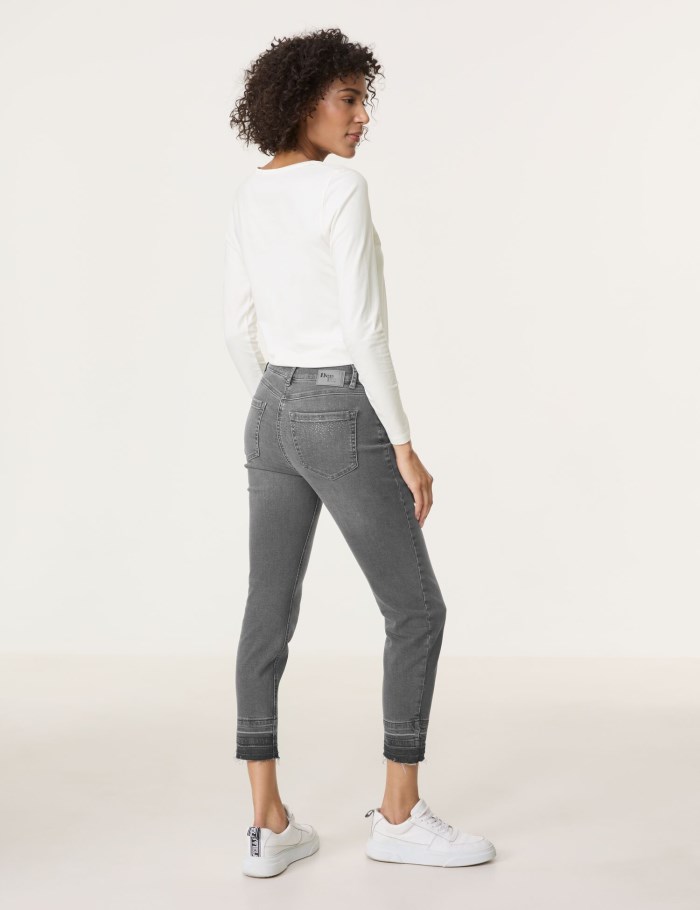 Gerry Weber Five-pocket SOL꞉INE BEST4ME Cropped Bukser Grå | PISI9697