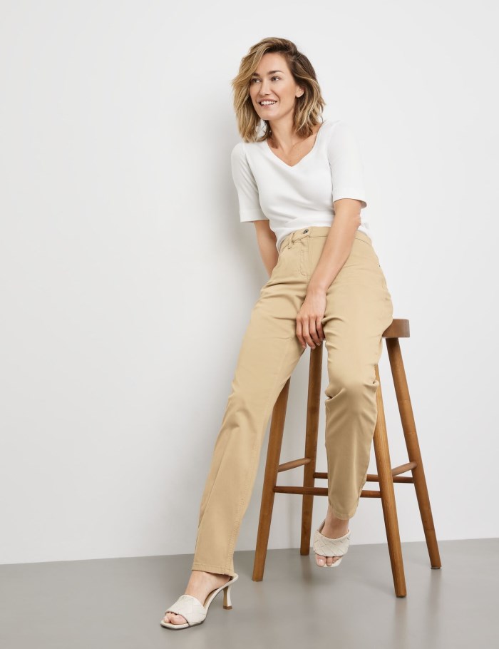 Gerry Weber Five-pocket jeans ALIS꞉SA Bukser Beige | TVCZ0430