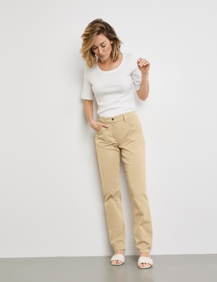 Gerry Weber Five-pocket jeans ALIS꞉SA Bukser Beige | TVCZ0430