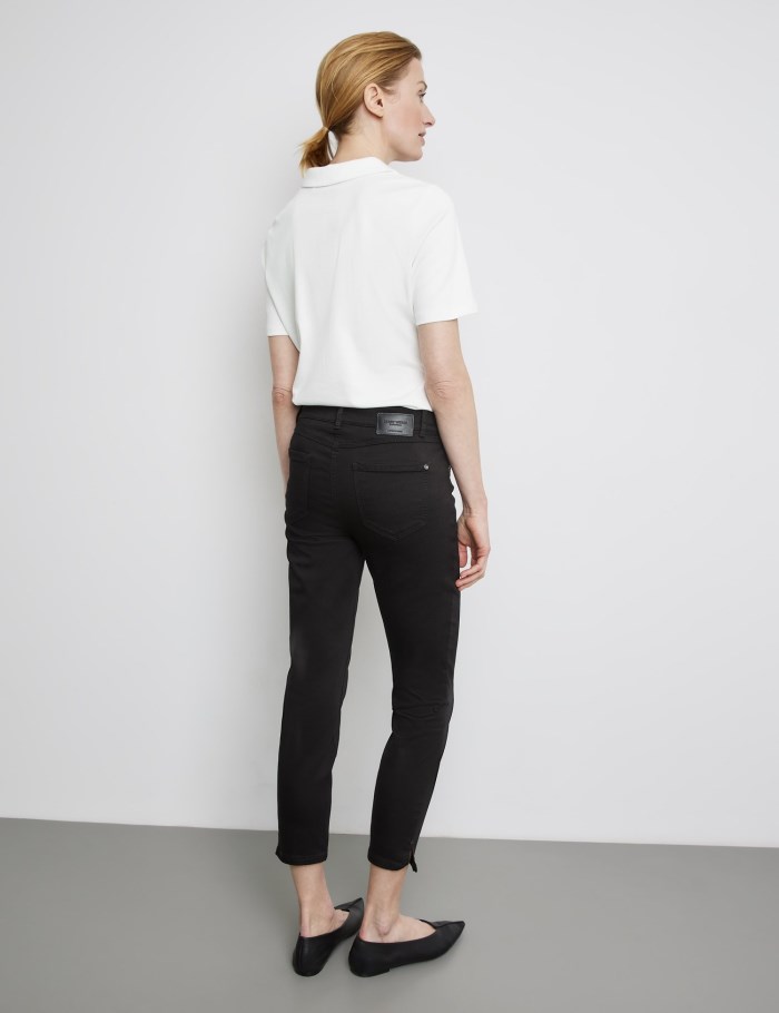 Gerry Weber Five-pocket jeans, Best4me Cropped Bukser Svarte | HAQT1098