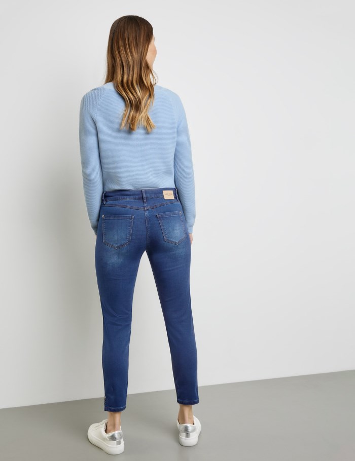 Gerry Weber Five-pocket jeans, Best4me Cropped Bukser Blå | MJTD4648