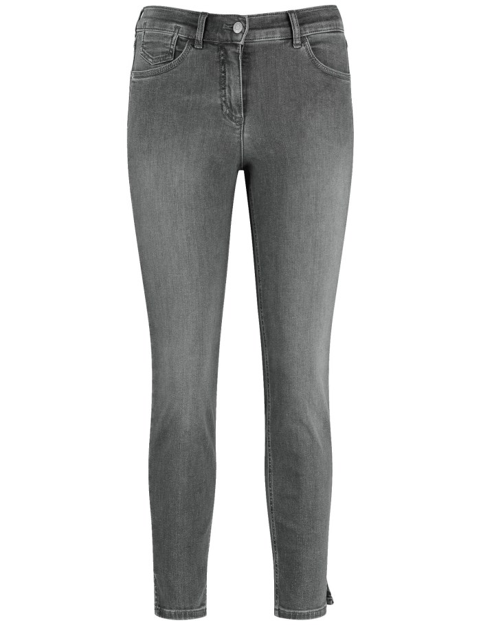 Gerry Weber Five-pocket jeans, SOL꞉INE BEST4ME Cropped Bukser Grå | KWZG1458