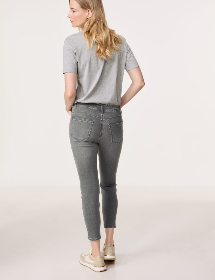 Gerry Weber Five-pocket jeans, SOL꞉INE BEST4ME Cropped Bukser Grå | KWZG1458