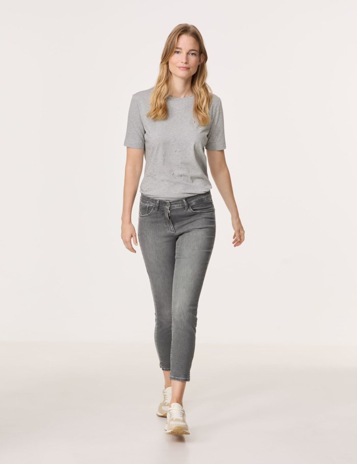 Gerry Weber Five-pocket jeans, SOL꞉INE BEST4ME Cropped Bukser Grå | KWZG1458