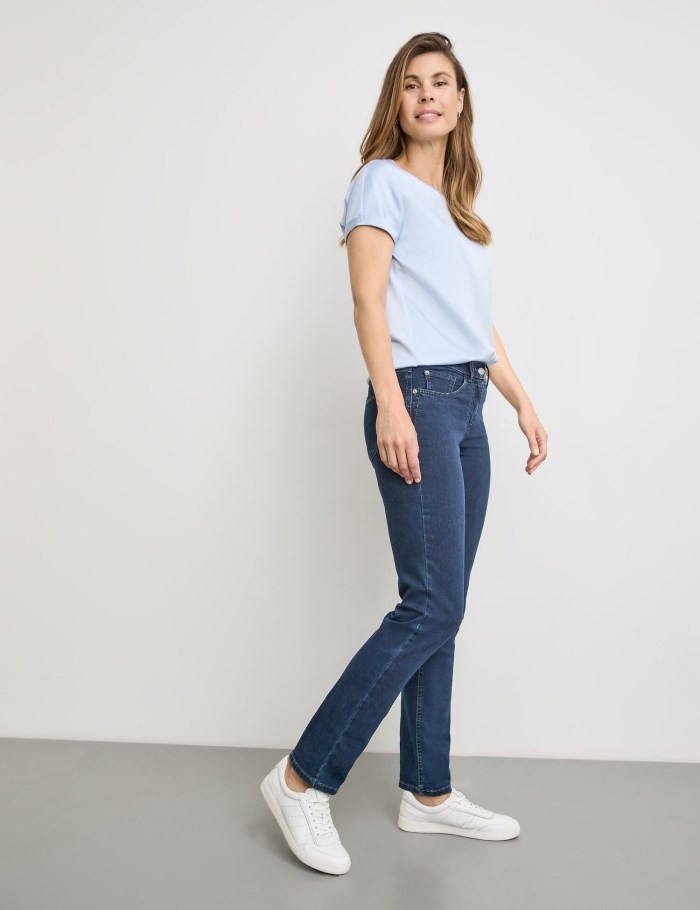 Gerry Weber Five-pocket jeans, SOL꞉INE BEST4ME Slim Fit Bukser Blå | CJVS4440