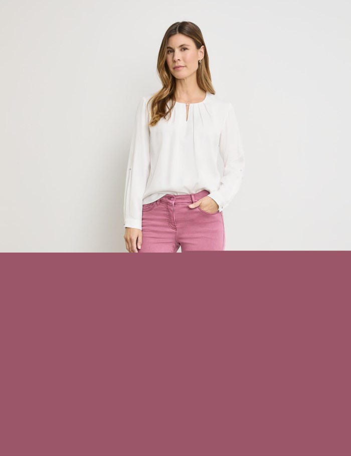 Gerry Weber Five-pocket jeans, SOL꞉INE BEST4ME Cropped Bukser Rød | LMRS7577