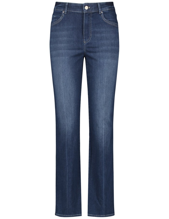 Gerry Weber Five-pocket jeans with a straight leg Bukser Blå | OULB0769