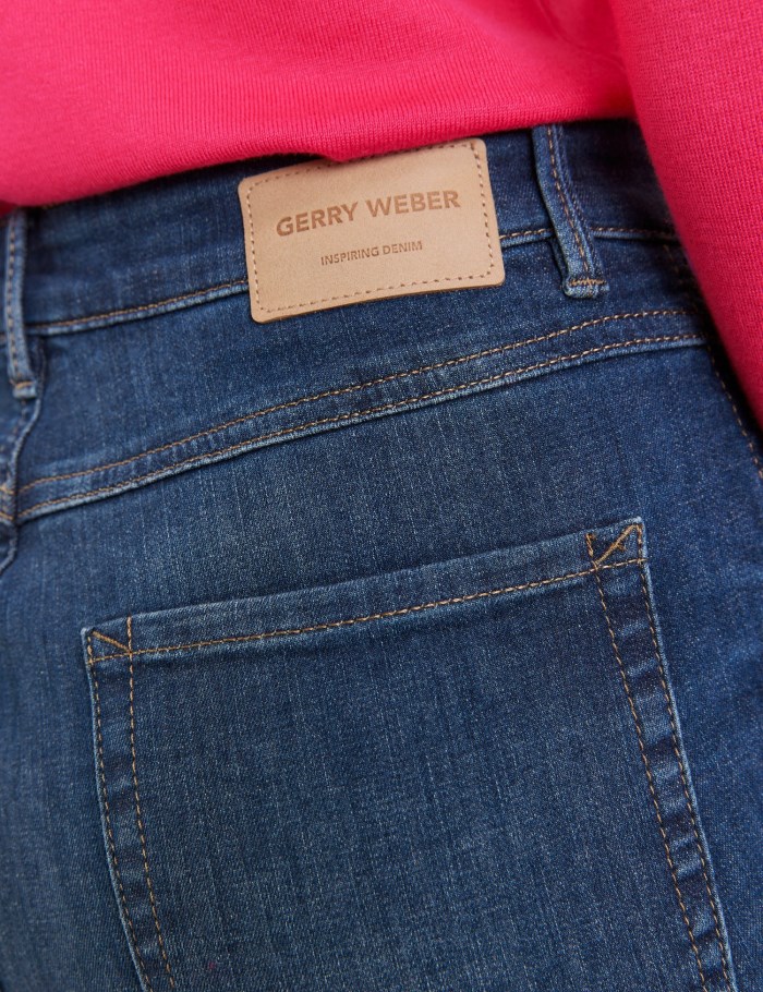 Gerry Weber Five-pocket jeans with a straight leg Bukser Blå | OULB0769