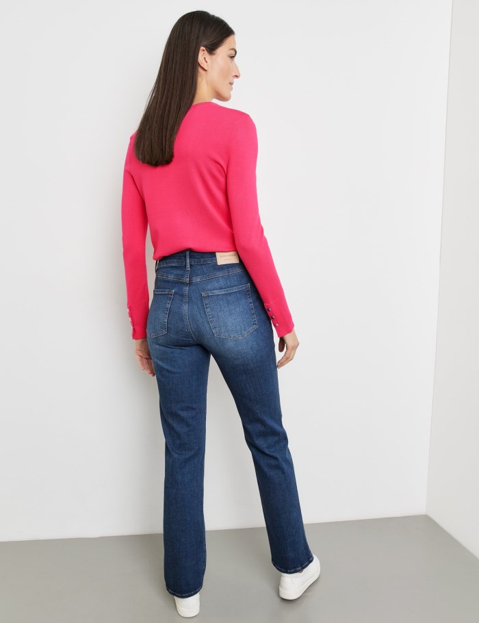 Gerry Weber Five-pocket jeans with a straight leg Bukser Blå | OULB0769