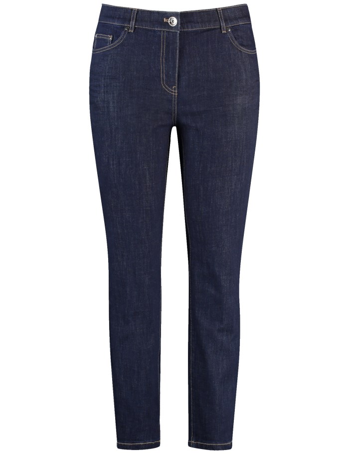 SAMOON Five-pocket jeans with stretch for comfort, Betty Jeans Bukser Blå | CFCC8813