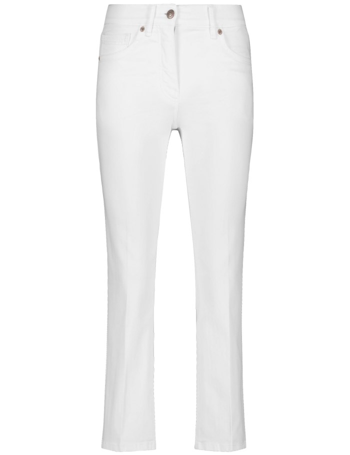 Gerry Weber Flared jeans MAR꞉LIE FLARED Cropped Bukser Hvite | GUPI3754