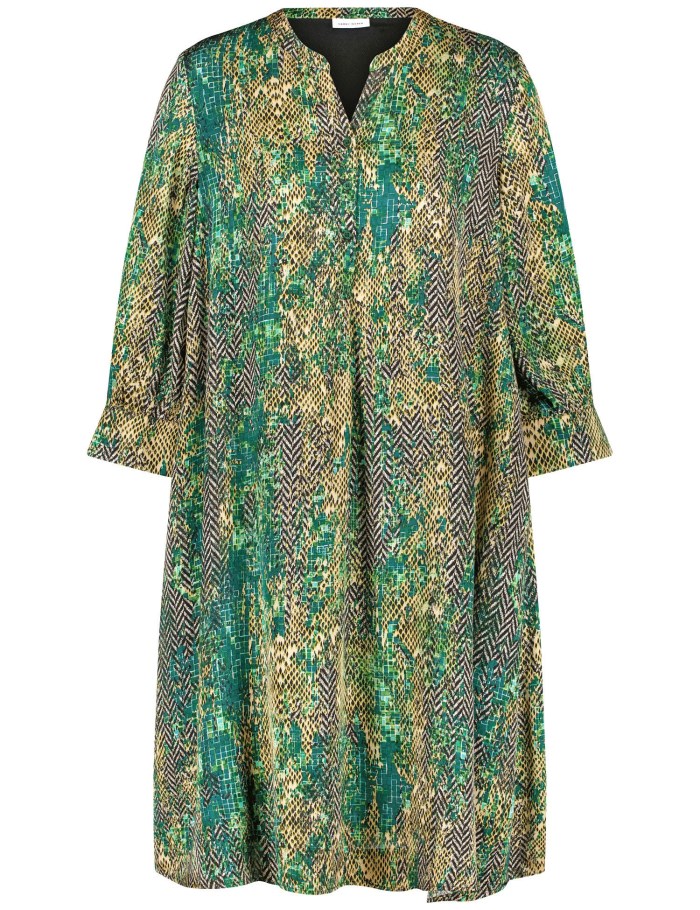 Gerry Weber Flowing blouse dress with an ikat print Kjole Multicolor | ZZOE4353