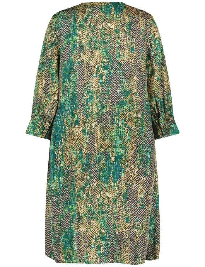 Gerry Weber Flowing blouse dress with an ikat print Kjole Multicolor | ZZOE4353