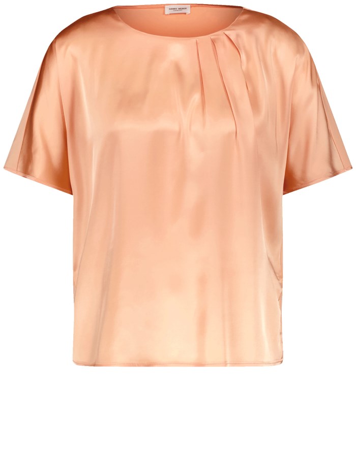 Gerry Weber Flowing blouse top with fabric panelling T-skjorte Oransje | OYLT7406