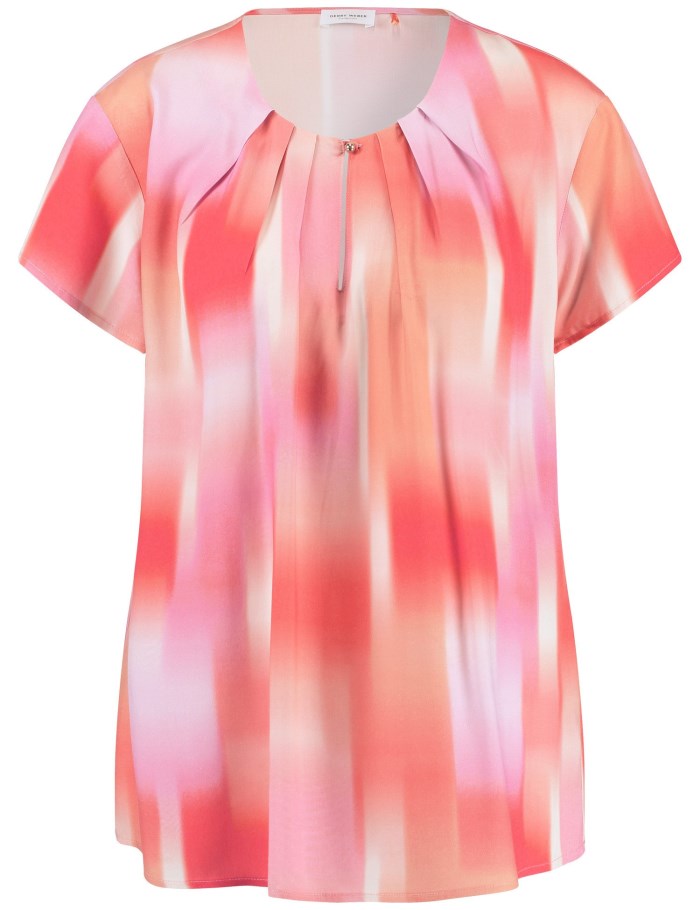 Gerry Weber Flowing blouse with colour graduation Bluse Multicolor | ZVZT0936