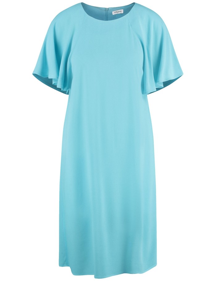 Gerry Weber Flowing dress with cap sleeves Kjole Blå | RRZL2659