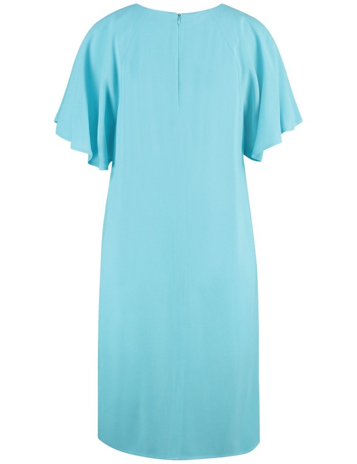 Gerry Weber Flowing dress with cap sleeves Kjole Blå | RRZL2659