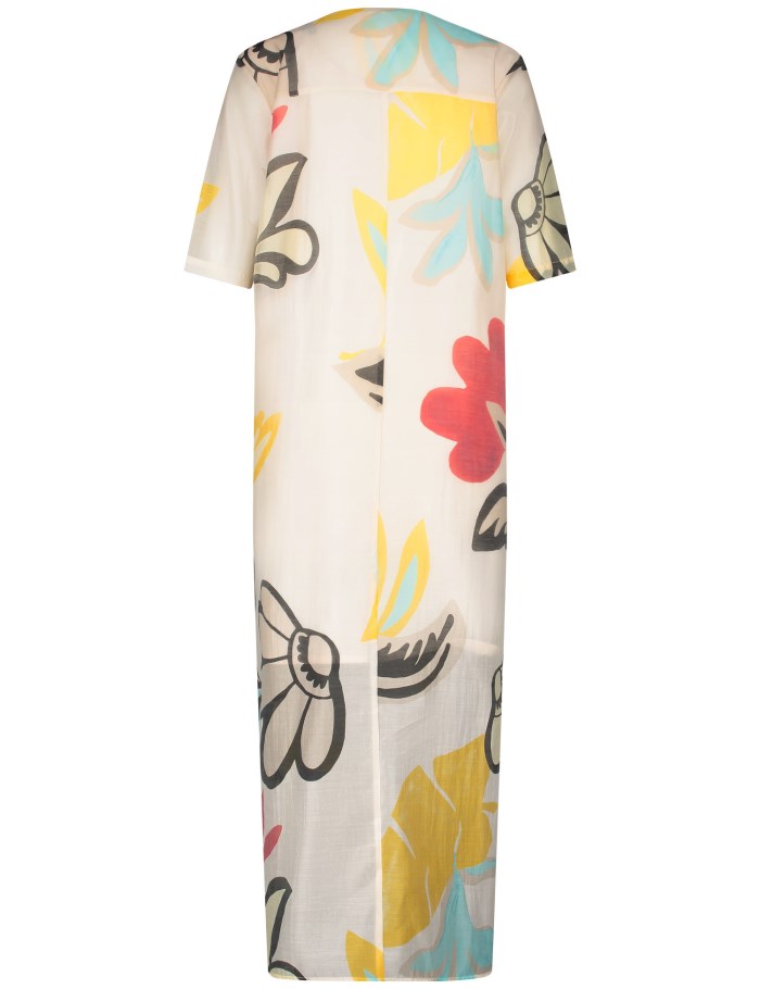 Gerry Weber Flowing midi dress with a floral print Kjole Multicolor | SOOQ2910