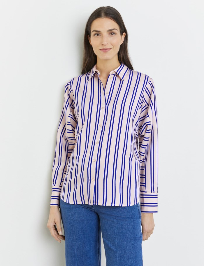 Gerry Weber Flowing shirt blouse Bluse Blå | JFUA5408