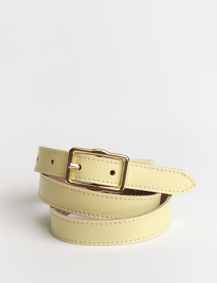 Gerry Weber Genuine leather belt Belte Gul | INMS5938