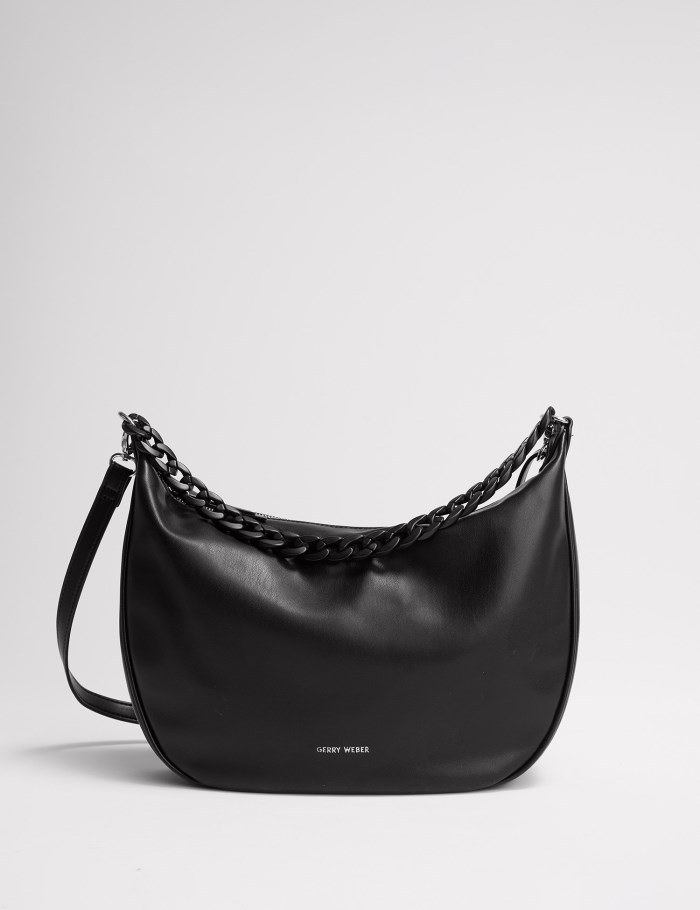 Gerry Weber Hobo bag with a chain detail Vesker Svarte | YMMB3136