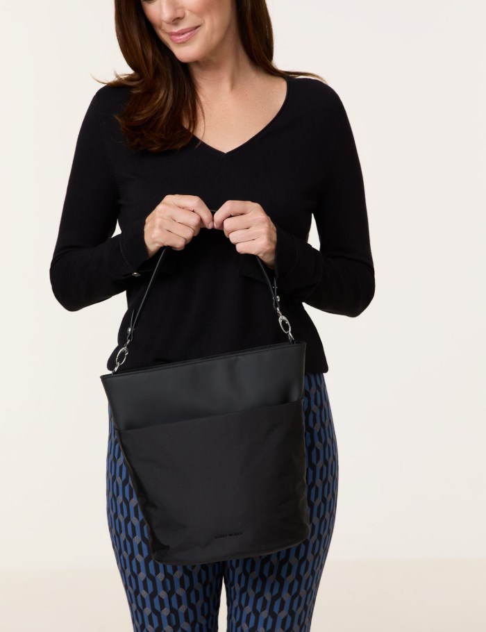 Gerry Weber Hobo bag with a shoulder strap Vesker Svarte | UYIQ8967