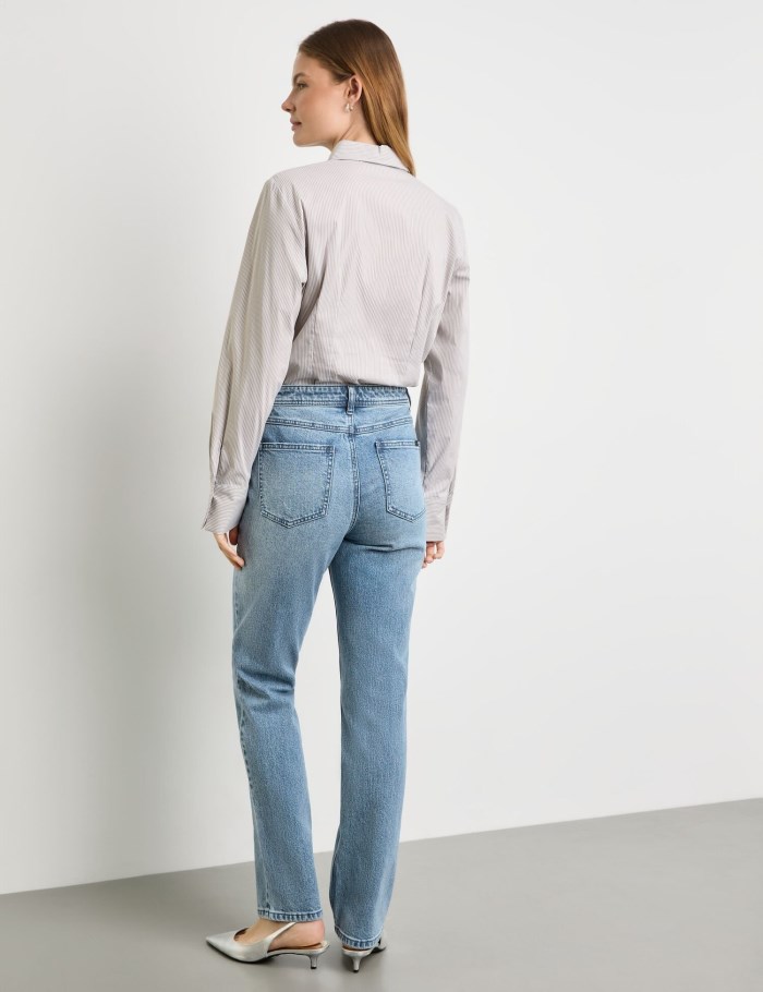 TAIFU Jeans with a straight leg Bukser Blå | RBDK2678