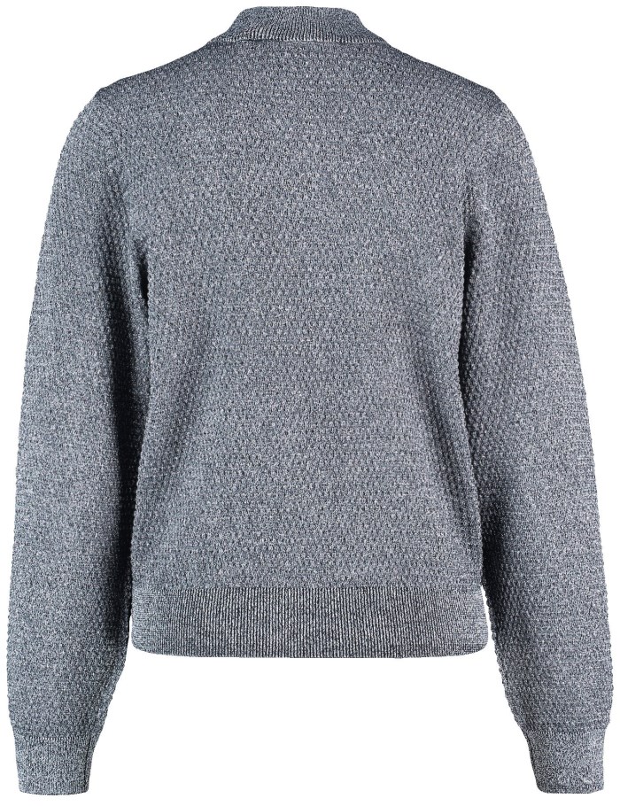 TAIFU Jumper in a textured knit Strikkevarer Grå | MJWU6801