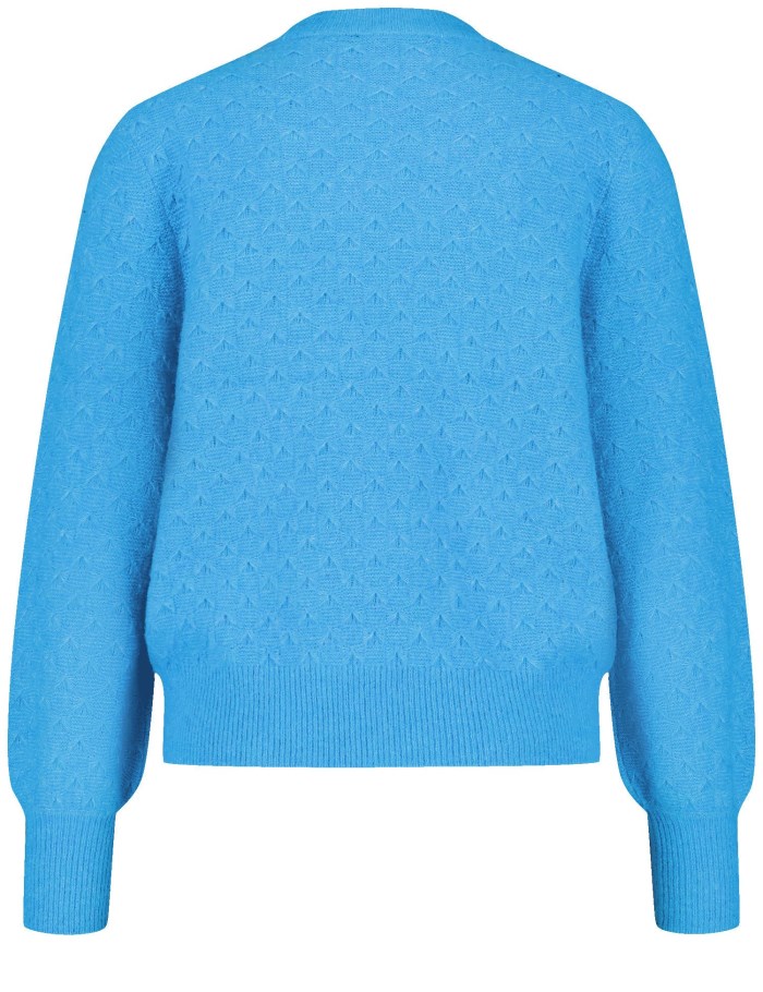 TAIFU Jumper in a textured knit Strikkevarer Blå | JQCG6163