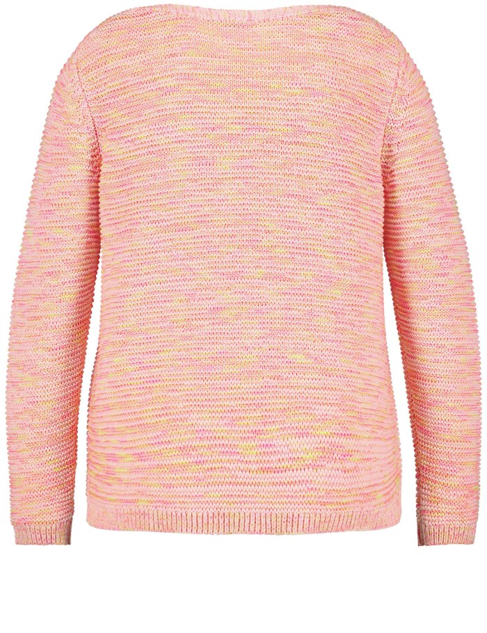 SAMOON Jumper made of multi-coloured yarn Strikkevarer Oransje | GGMS2076