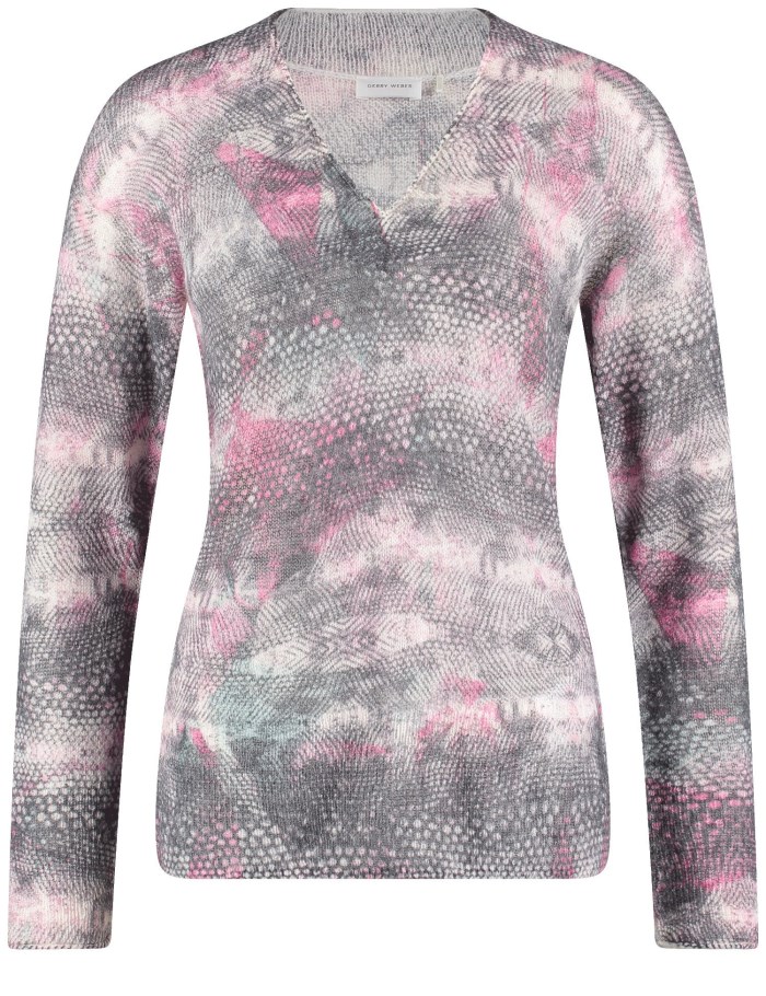 Gerry Weber Jumper with an all-over pattern Strikkevarer Multicolor | DUOD4231