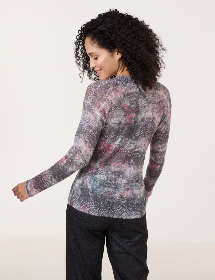 Gerry Weber Jumper with an all-over pattern Strikkevarer Multicolor | DUOD4231