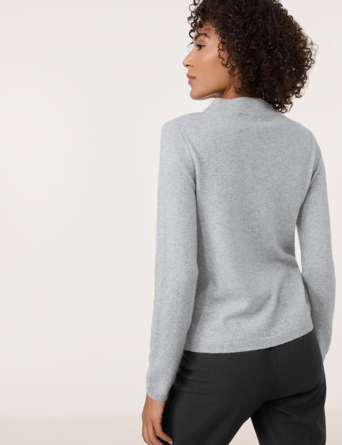 Gerry Weber Jumper with cashmere Strikkevarer Grå | UIIM7676