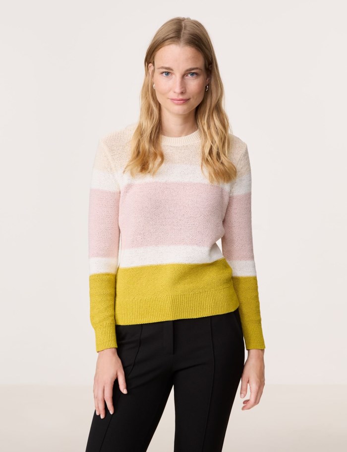 Gerry Weber Jumper with colour blocking Strikkevarer Multicolor | QRQV3069