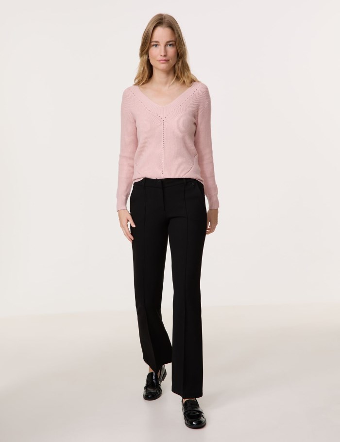 Gerry Weber Jumper with openwork details Strikkevarer Rosa | KXIO9348