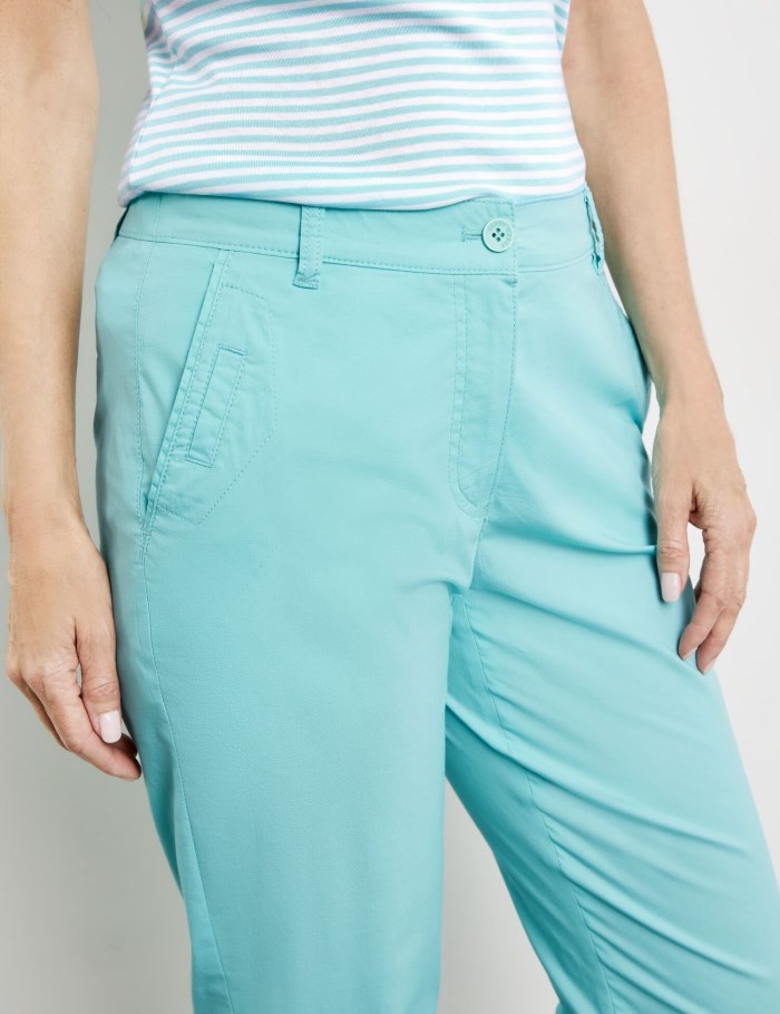 Gerry Weber KES꞉SY CHINO with a stretch waistband Bukser Blå | HKYR8243