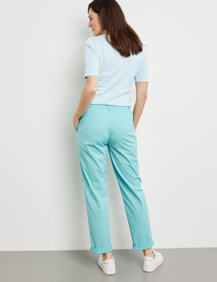 Gerry Weber KES꞉SY CHINO with a stretch waistband Bukser Blå | HKYR8243