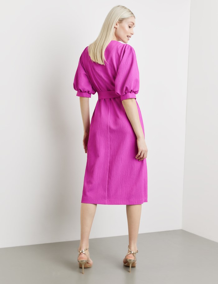 TAIFU Knee-length dress with balloon sleeves Kjole Rosa | JAZN3065