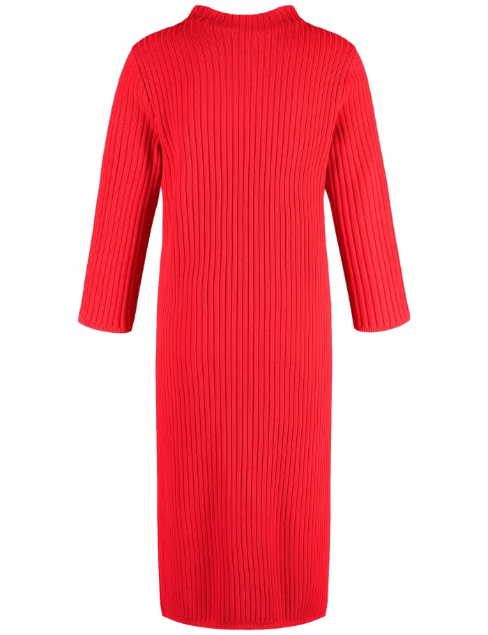 Gerry Weber Knitted dress with a turtleneck Strikkevarer Rød | XXIW7198