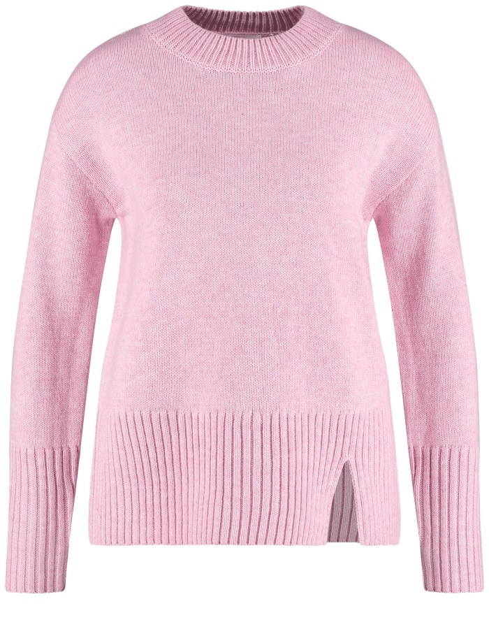 Gerry Weber Knitted jumper with a turtleneck Strikkevarer Rosa | LMBD2156