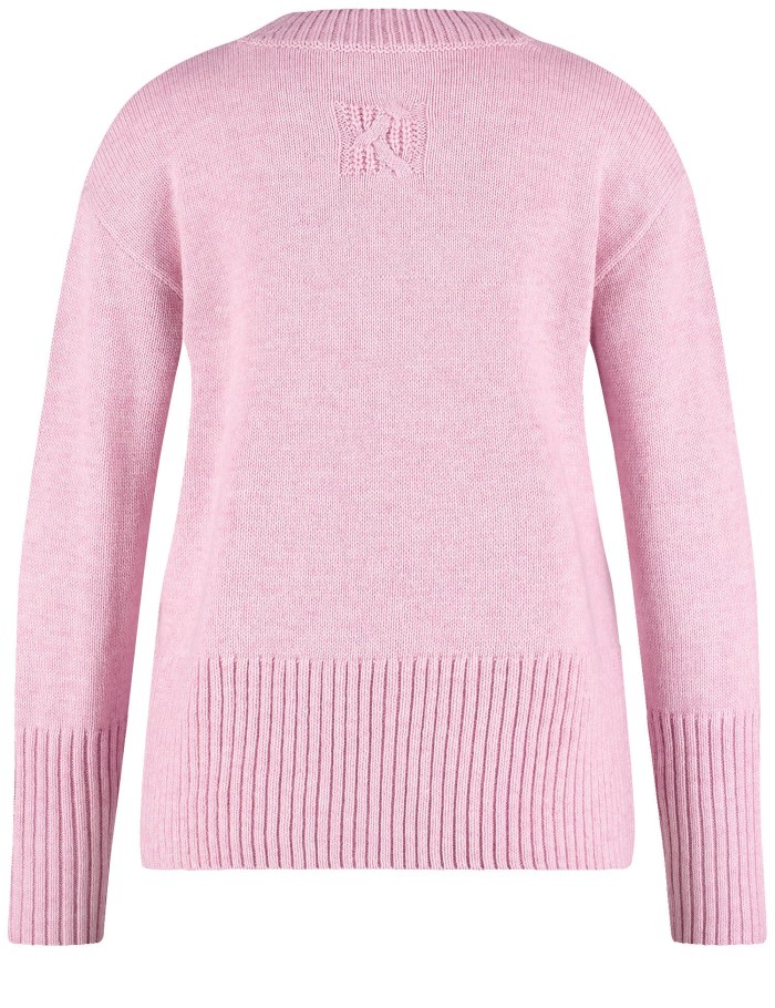 Gerry Weber Knitted jumper with a turtleneck Strikkevarer Rosa | LMBD2156