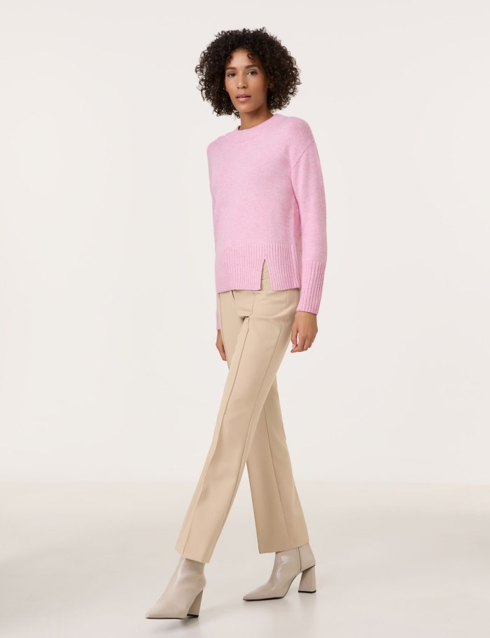 Gerry Weber Knitted jumper with a turtleneck Strikkevarer Rosa | LMBD2156