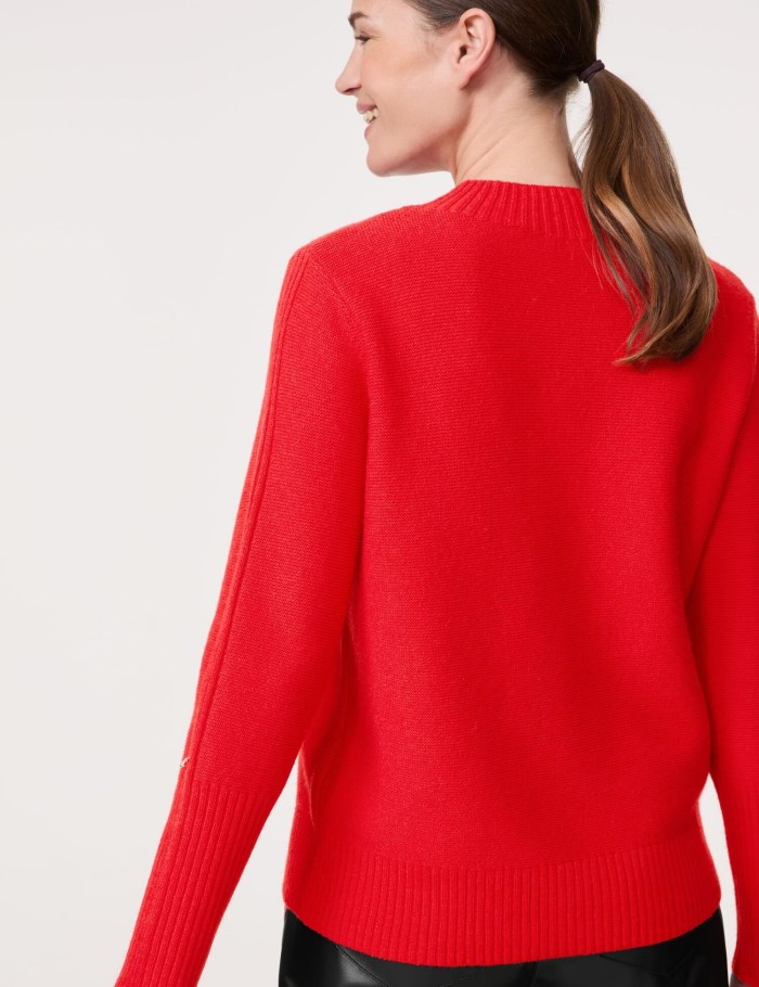 Gerry Weber Knitted jumper with wool Strikkevarer Rød | PNTO6239