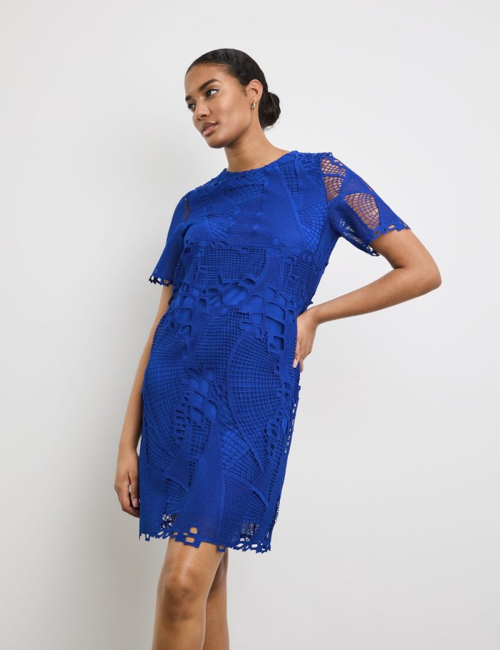 TAIFU Lace dress Kjole Blå | UVUH9580