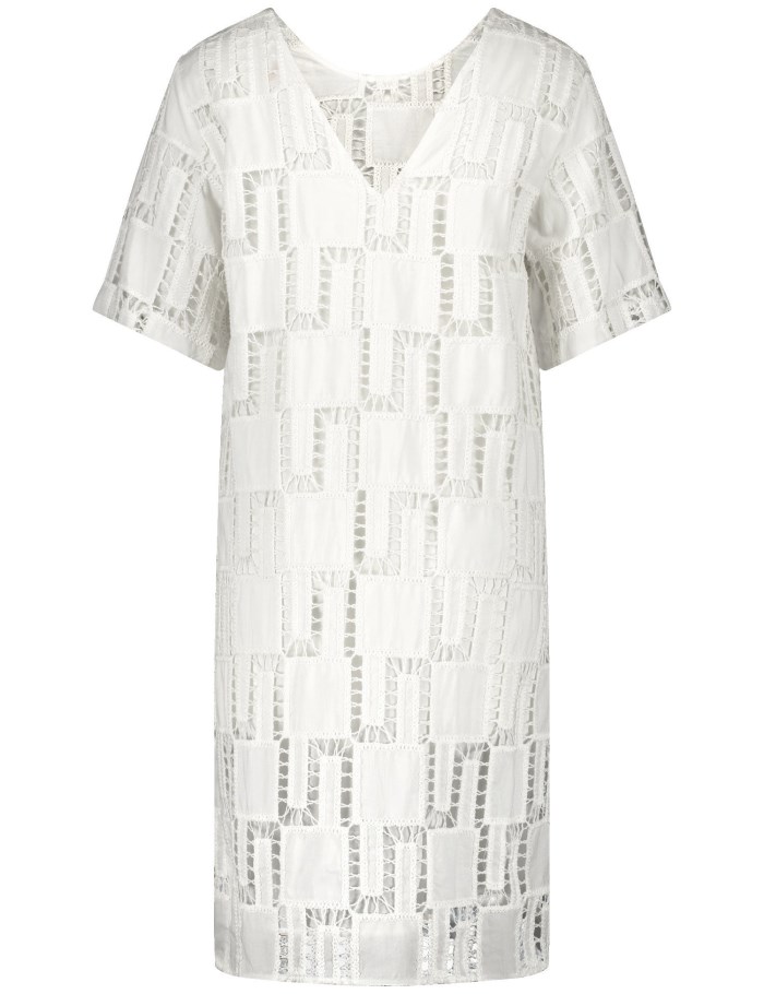 Gerry Weber Lace dress made of cotton Kjole Hvite | EATU5933